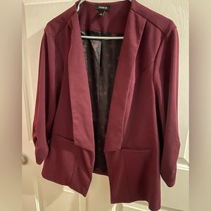 Burgundy lined blazer